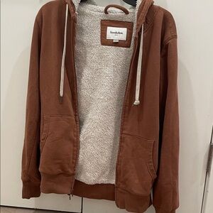 Goodfellow & Co Brown Zip Up Sweater